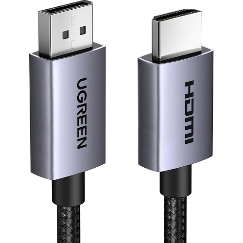 Кабель Ugreen DP125 DisplayPort to HDMI 2.0 4K 2m Black (35842)