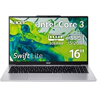 Ноутбук Acer Swift Lite 16 SFL16-31P-34N6 (NX.D4WEU.001) - придбати в Дніпрі, Україні: ціна, характеристики | інтернет-магазин TOUCH