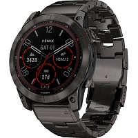 Смарт-годинник Garmin Fenix 7X Sapphire Solar Edition Carbon Grey DLC Titanium with Carbon Grey DLC Vented Titanium Band (010-02541-27) - придбати в Дніпрі, Україні: ціна, характеристики | інтернет-магазин TOUCH