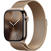 Смарт-часы Apple Watch Series 10 GPS + Cellular 46mm Gold Titanium Case with Gold Milanese Loop M/L (MX003)