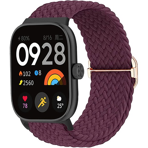 Ремешок ArmorStandart Braided Solo Loop для Xiaomi Mi Band 8 Pro/9 Pro / Redmi Watch 4/5 Purple (ARM73985)