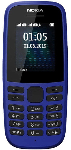 Мобильный телефон Nokia 105 Single Sim 2019 Blue (16KIGL01A13) UA-UCRF