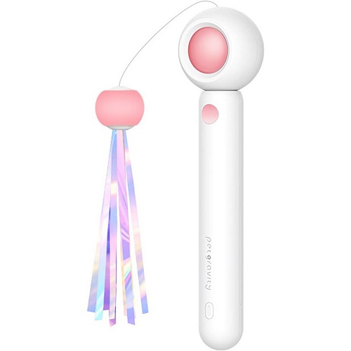 Интерактивная дразнилка для кошек Petgravity Interactive Laser Fishing Rod Pink (PG-CT053P)