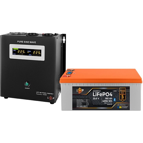 Джерело безперебійного живлення (ДБЖ) LogicPower UPS В1500 + АКБ LiFePO4 4096Wh (37448)  - придбати в Дніпрі, Україні: ціна, характеристики | інтернет-магазин TOUCH