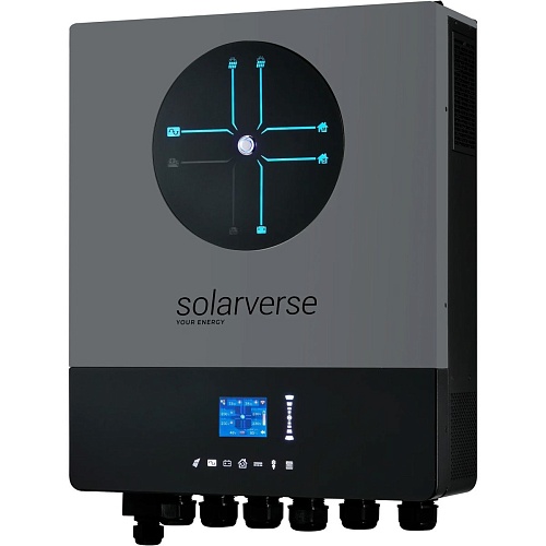 Гибридный солнечный инвертор Solarverse Ampere Double 8kW 48V (SV8048AD)