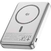 Внешний аккумулятор WiWU Mag Pro Wi-P090 10000mAh 45W Silver (6979107511112)