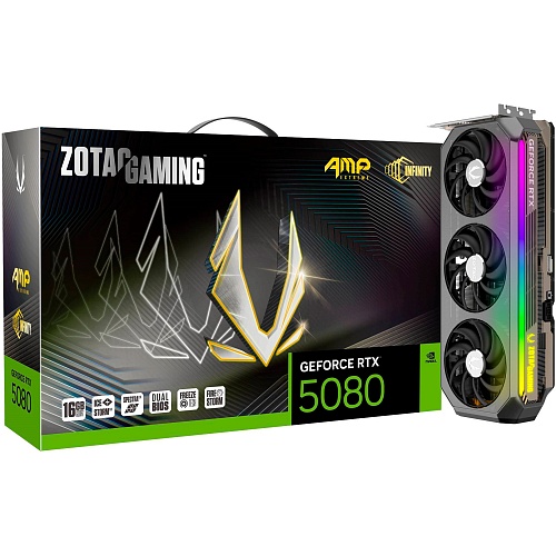 Видеокарта Zotac Gaming GeForce RTX 5080 AMP Extreme INFINITY 16GB (ZT-B50800B-10P) UA