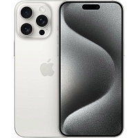Смартфон Apple iPhone 15 Pro Max 512GB eSIM White Titanium (MU6C3)