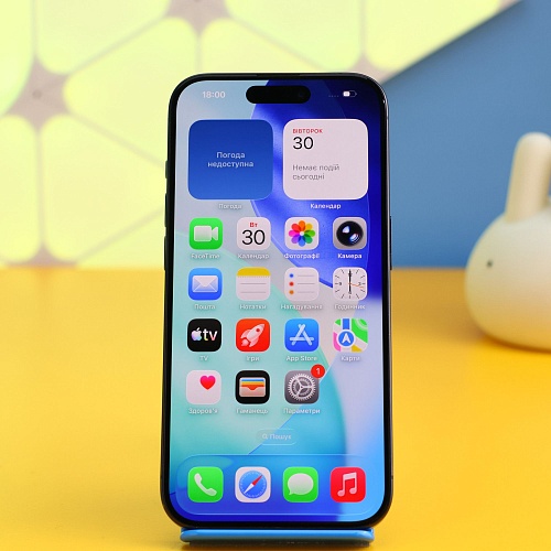 Смартфон Apple iPhone 15 Pro 256GB Blue Titanium (MTV63) Б/У