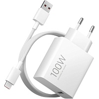 Сетевое зарядное устройство Xiaomi Charging Combo 100W + Cable USB-A - USB-C White (BHR095VEU)