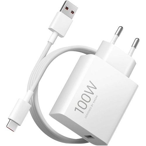 Сетевое зарядное устройство Xiaomi Charging Combo 100W + Cable USB-A - USB-C White (BHR095VEU)