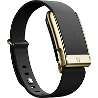 Ремешок Whoop LeatherLuxe Tapered для Whoop MG Life Black with Gold S/M