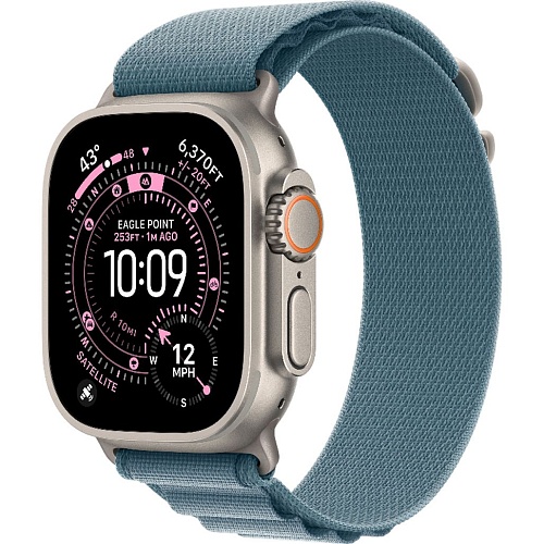 Смарт-часы Apple Watch Ultra 3 49mm Natural Titanium Case with Light Blue Alpine Loop Large (MEWP4)