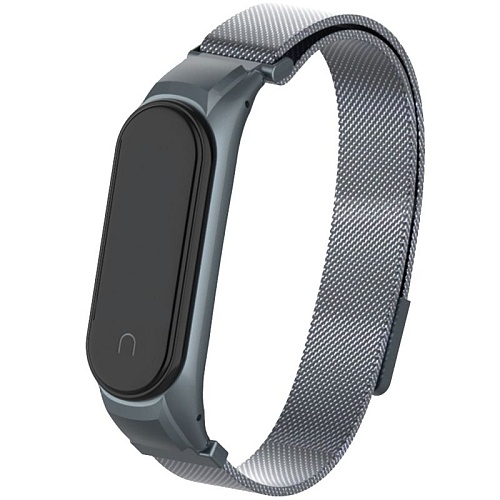 Ремешок металлический ArmorStandart Metal Magnetic Milanese Band для Xiaomi Mi Band 4 (Dark Gray)