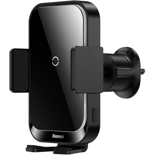 Автодержатель с беспроводной зарядкой Baseus Halo Electric Wireless Charger 15W Black (SUDD000001)