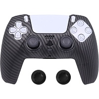 Чохол на геймпад Silicone Case для Sony DualSense Black Carbon