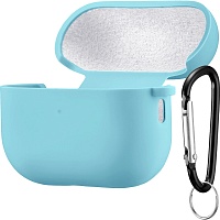 Чехол Silicone Case + Carbine для Apple AirPods Pro 2 Glacier Blue