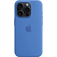 Чехол Silicone Case для Apple iPhone 15 Pro Capri Blue AA