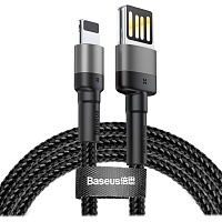Кабель Baseus Cafule Lightning to USB 1m Grey (CALKLF-GG1) - придбати в Дніпрі, Україні: ціна, характеристики | інтернет-магазин TOUCH