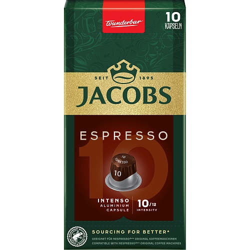 Кофе в капсулах Jacobs Espresso Intenso Nespresso (8711000371183)