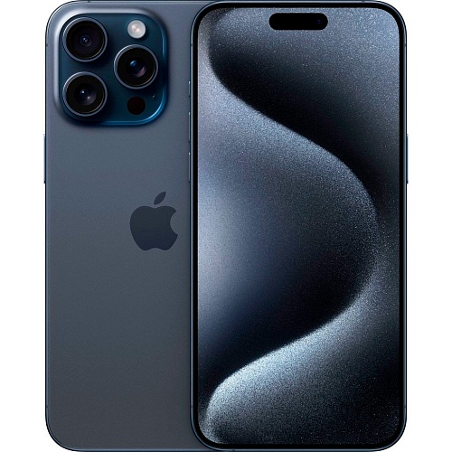 Смартфон Apple iPhone 15 Pro 256GB Blue Titanium (MTV63) Восстановленный