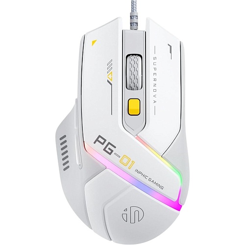 Миша Inphic PG1 Grey/White - придбати в Дніпрі, Україні: ціна, характеристики | інтернет-магазин TOUCH