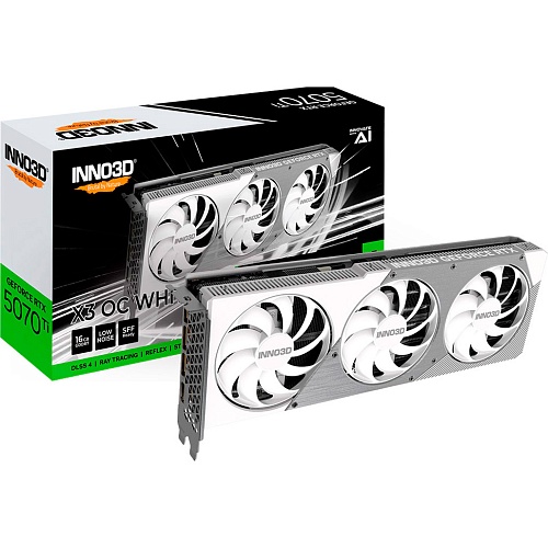 Видеокарта Inno3D GeForce RTX 5070 Ti X3 OC White (N507T3-16D7X-176068W) EU