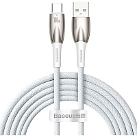 Кабель Baseus Glimmer Series USB-А to USB-C 2m White (CADH000602) - придбати в Дніпрі, Україні: ціна, характеристики | інтернет-магазин TOUCH