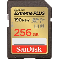 Карта памяти SanDisk Extreme Plus SDXC 256GB UHS-I U3 V30 Class 10 (SDSDXWV-256G-GNCIN)
