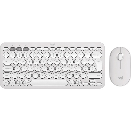 Комплект (клавиатура + мышь) Logitech Pebble 2 Combo White (920-012240) UA