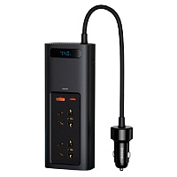 Автомобільний інвертор Baseus In Car Inverter 150W (CRNBQ-A01) Black - придбати в Дніпрі, Україні: ціна, характеристики | інтернет-магазин TOUCH