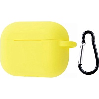 Чехол Silicone Case + Carbine для Apple AirPods Pro 2 Yellow