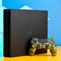 Ігрова консоль Sony PlayStation 4 Slim 1TB Black Б/У - придбати в Дніпрі, Україні: ціна, характеристики | інтернет-магазин TOUCH