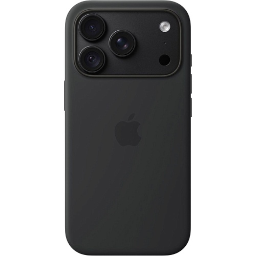 Чехол Apple Silicone Case with MagSafe для iPhone 18 Pro Black (MK8Y4)