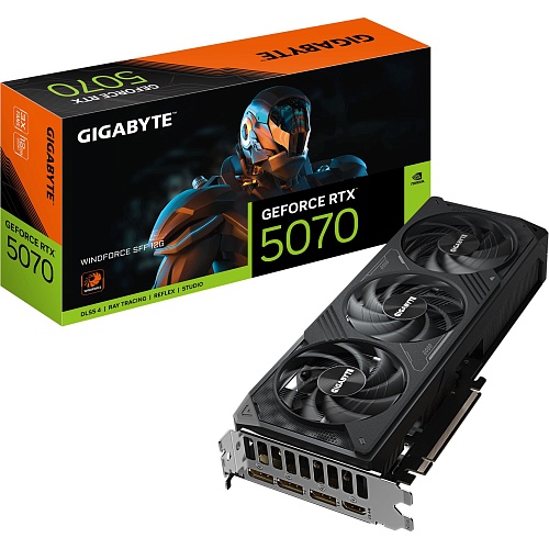 Видеокарта Gigabyte GeForce RTX 5070 WindForce SFF 12G (GV-N5070WF3-12GD) UA 