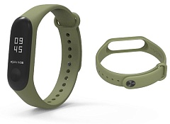 Ремешок силиконовый для Xiaomi MI Band 3/4 (Khaki)