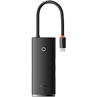 USB-хаб Baseus Lite Series 5-Port Type-C HUB Docking Station Black (WKQX040001) - придбати в Дніпрі, Україні: ціна, характеристики | інтернет-магазин TOUCH
