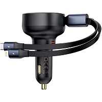 Автомобильное зарядное устройство Baseus Enjoyment Pro Car Charger 60W Cluster Black (C00057802111-00)