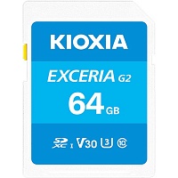 Карта пам'яті Kioxia SDXC Exceria G2 64GB Class 10 UHS-I U3 V30 (R100/W50MB/s) (LNEX2L064GG4) - придбати в Дніпрі, Україні: ціна, характеристики | інтернет-магазин TOUCH