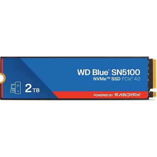 SSD накопитель WD Blue SN5100 2TB (WDS200T5B0E-00CPE0)