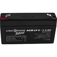 Акумулятор LogicPower Silver AGM 6V (6V/1.3Ah/9Wh) (2673) - придбати в Дніпрі, Україні: ціна, характеристики | інтернет-магазин TOUCH