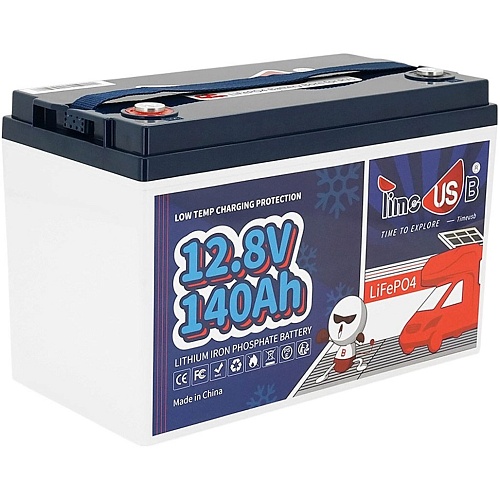 Аккумулятор Timeusb LiFePO4 12V (12.8V/140Ah/1792Wh) (T12V140-150GROUP31BT4A100)