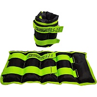 Утяжелители для ног и рук EasyFit 0.5-2.5 kg Black/Green (EF-WHT-0,5-2,5-L)