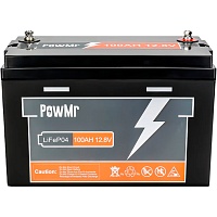 Акумулятор PowMr LiFePO4 12V (12.8V/100Ah/1280 Wh) (BMS 100A/50A) (POW-100AH-12.8V) - придбати в Дніпрі, Україні: ціна, характеристики | інтернет-магазин TOUCH