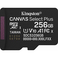 Карта памяти Kingston microSDXC Canvas Select Plus 256GB Class 10 UHS-I U1 V10 A1 (SDCS3/256GBSP)