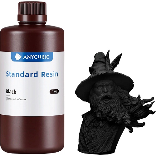 Фотополимерная смола для 3D-принтера Anycubic Standard Resin 1kg Black (SPTBK-104E) 