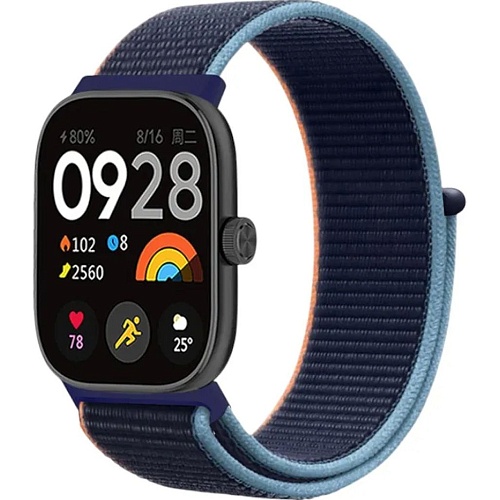 Ремешок ArmorStandart Nylon Loop для Xiaomi Mi Band 8 Pro/9 Pro / Redmi Watch 4/5 Blue (ARM73977)