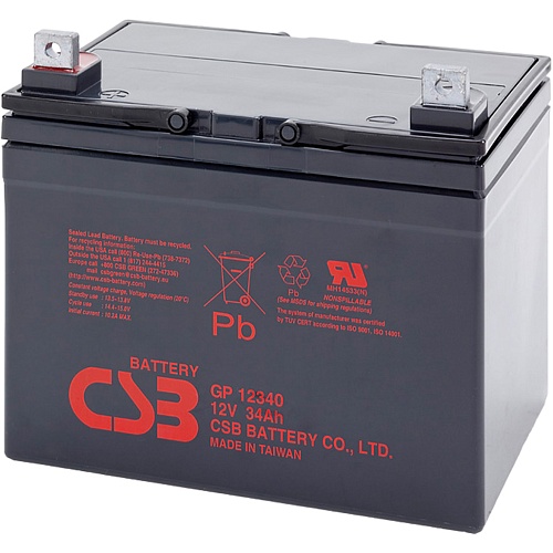Аккумулятор CSB AGM 12V (12V/34Ah/408Wh) (GP12340)