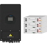 Система хранения энергии Deye SUN-5K-SG03 Black 5kW + 3 АКБ SE-G5.1 Pro-B 15.3Wh (51.2V/100Ah/5120Wh)