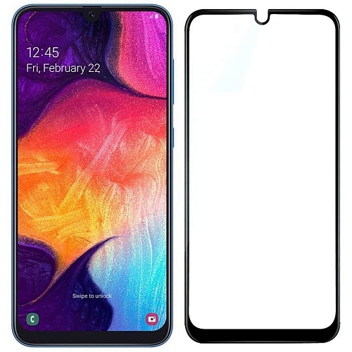 Защитное стекло 9D Full Cover Tempered Glass для Samsung Galaxy A10 (Black)